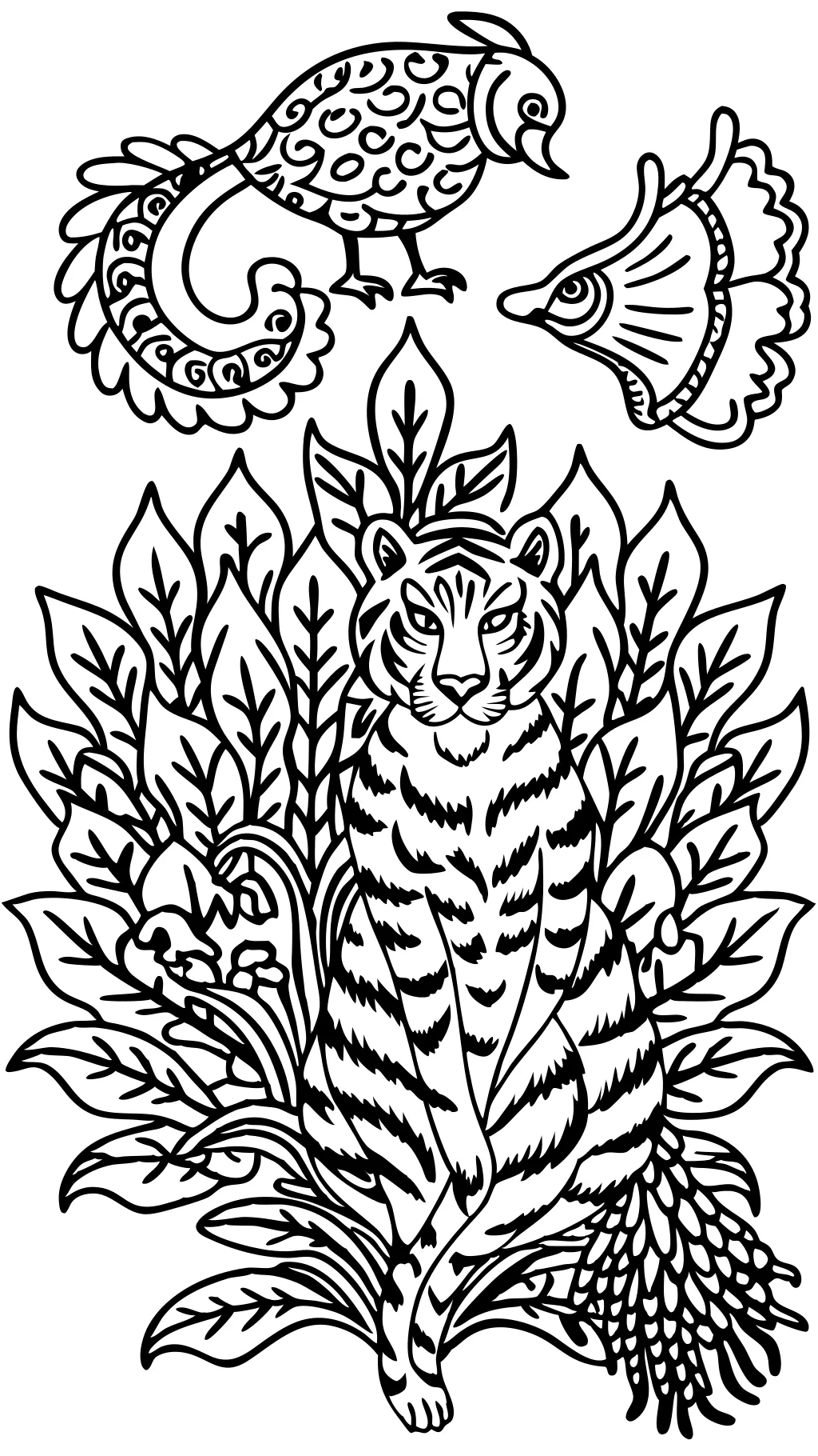 coloring pages hard animals